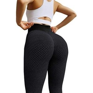 Viral tik tok butt lifting and ruching high waisted tummy control leggings
